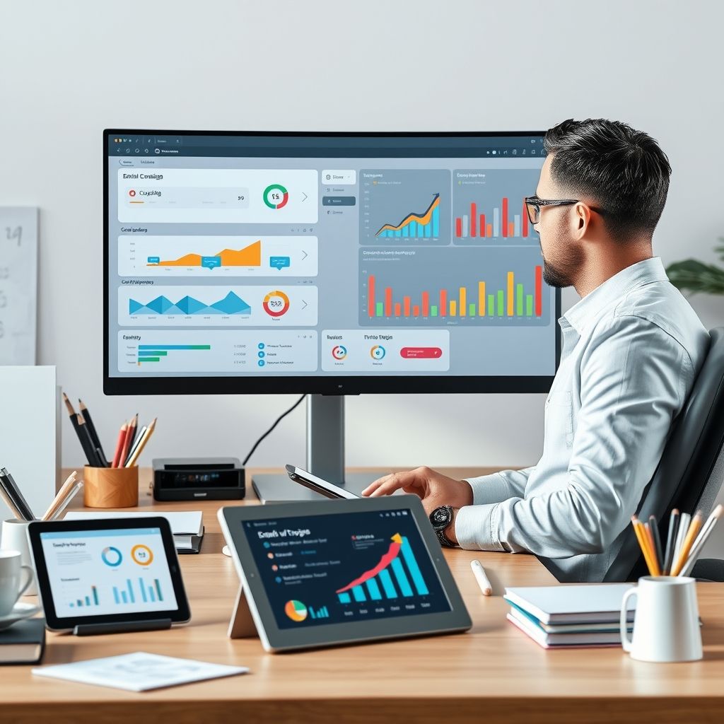 Email marketing workflow boosts sales with a modern, clean, professional layout.