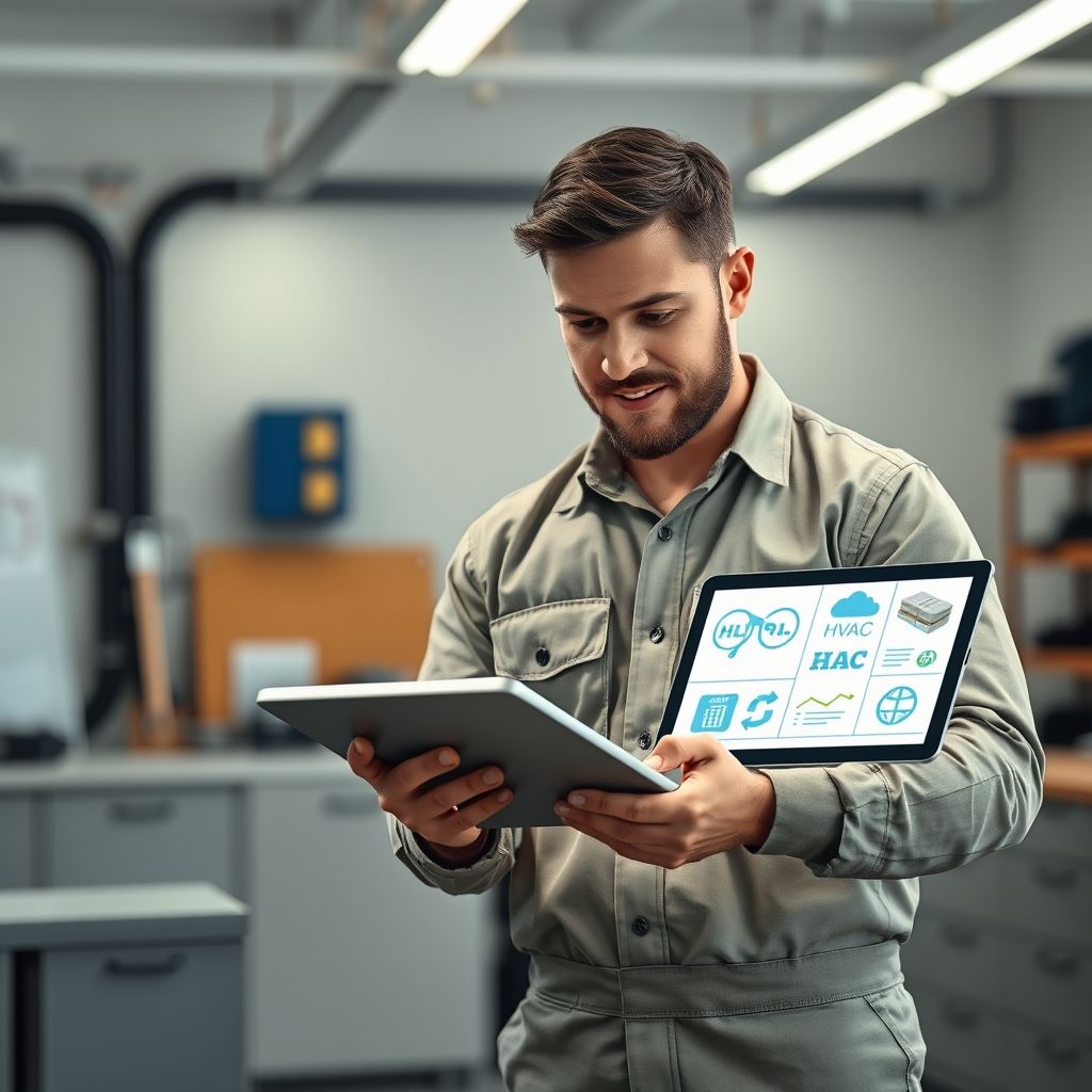 Tradie content pre-qualifies leads: Clean, modern HVAC ad.