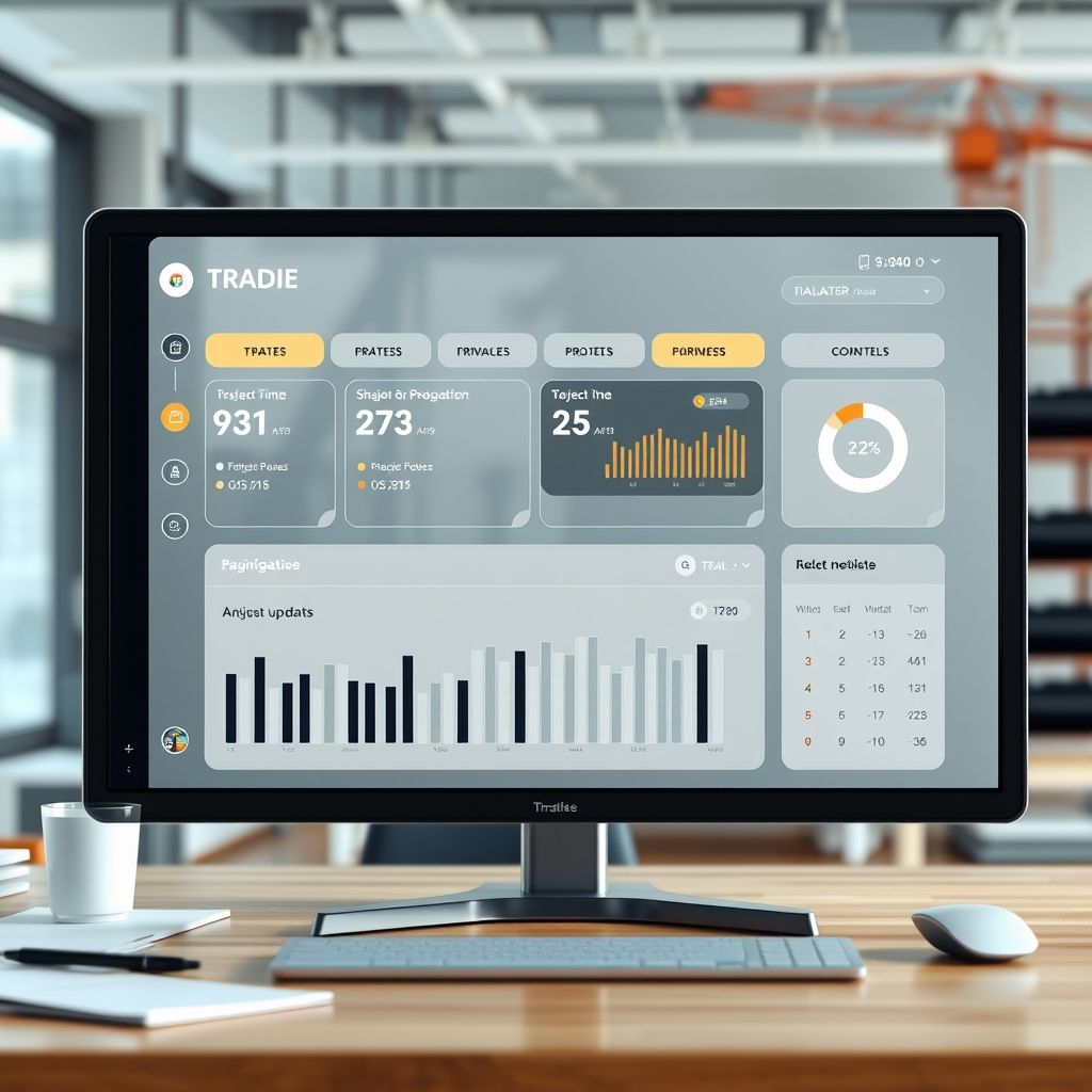 Dashboards and Tickers for Tradies Websites