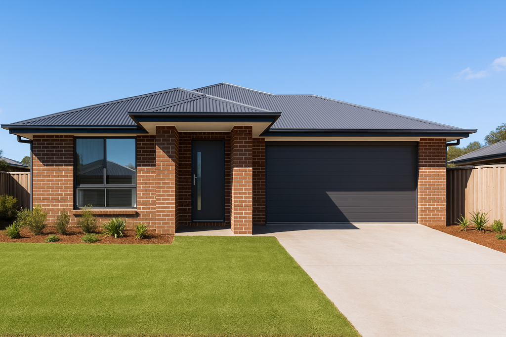 Website design for building trade helping Toowoomba builders pre-qualify leads, shown as a completed custom home